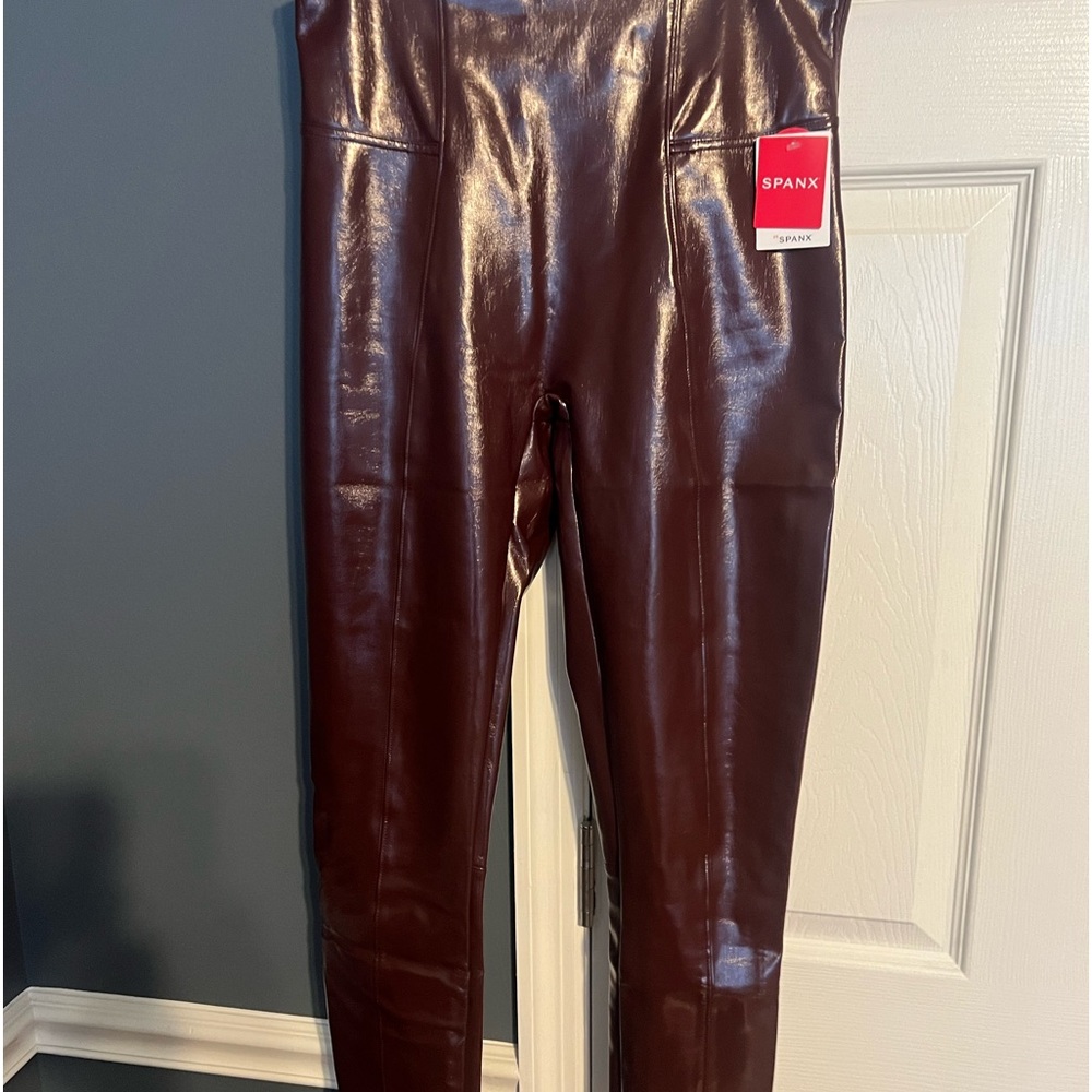 Spanx Faux Patent Leather Leggings
